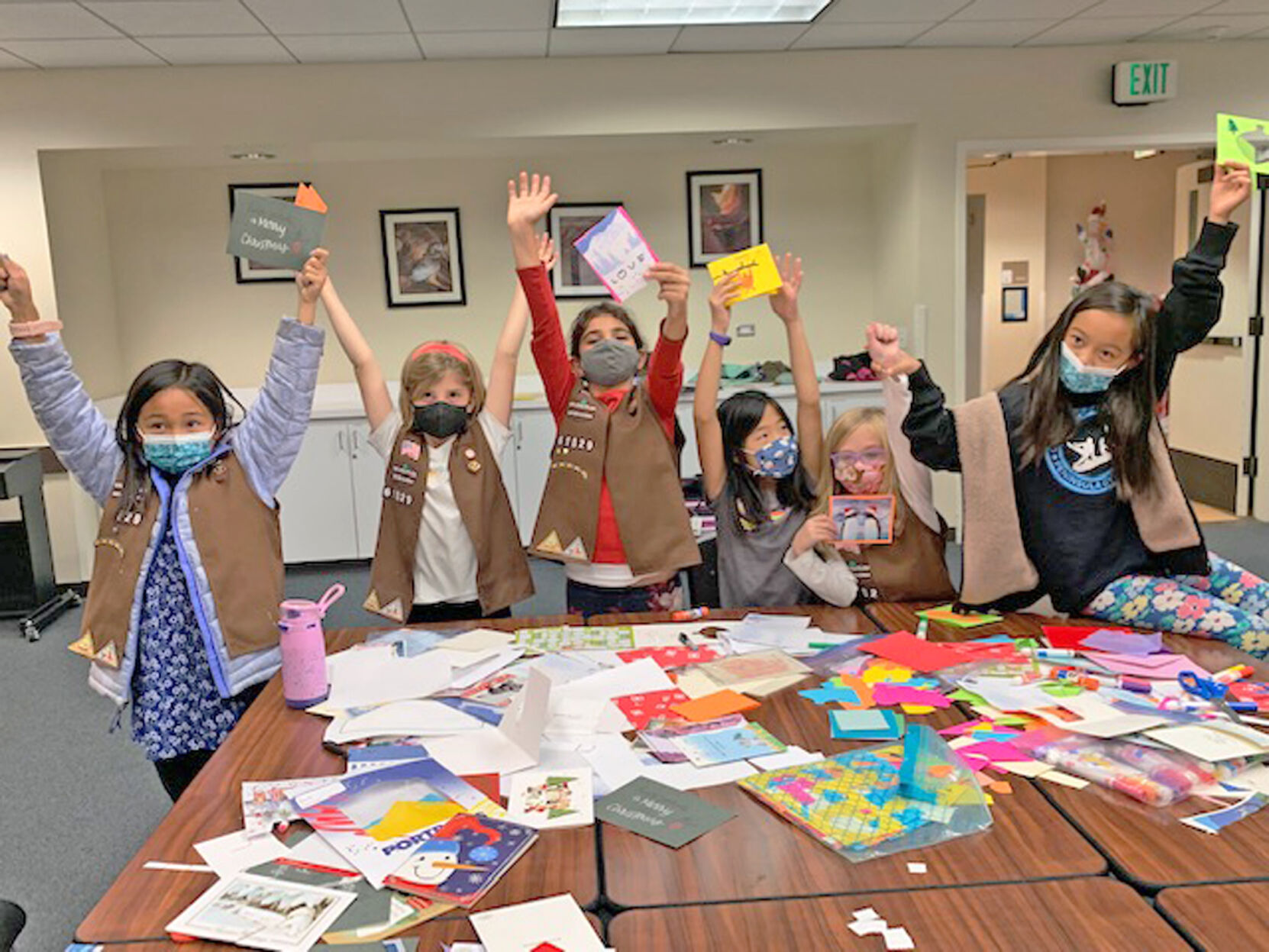 Foster City Girl Scouts Troop 61829 Spreads Cheer